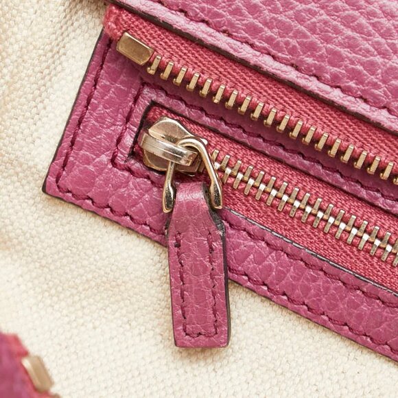 GUCCI Purple Leather Shoulder Bag - Picture 9 of 12